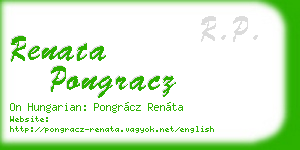 renata pongracz business card